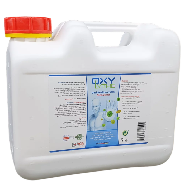 OXYLYTHE Breitband Desinfektion Kanister 5L mit Deckel DN 51
