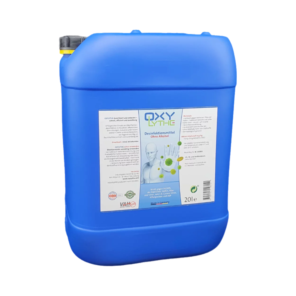 OXYLYTHE Kanister 20 L – Maximal-Vorrat Flächendesinfektion – 100118-clean