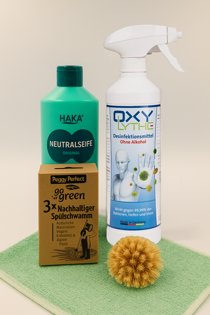 Pacchetto Green Clean – set per la pulizia sostenibile con OXYLYTHE