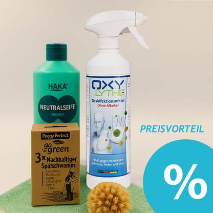 Pacchetto Green Clean – set per la pulizia sostenibile con OXYLYTHE