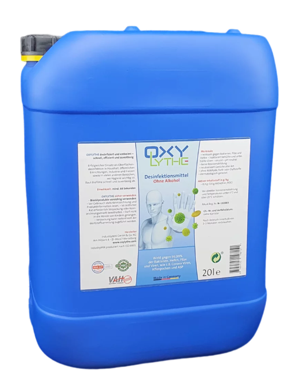 OXYLYTHE Breitband Desinfektion Kanister 20L mit Deckel DN 61